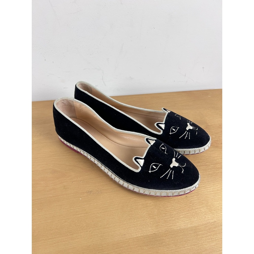 Charlotte Olympia Flats Capri Cat Espadrille